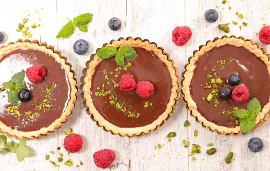 Heart-Healthy Raw Chocolate Tartlets