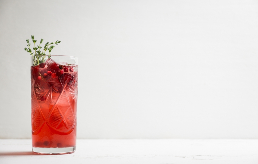 Ginger-Cranberry Mocktail Tonic