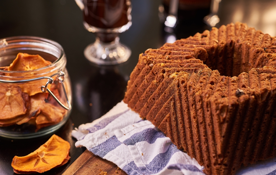 Persimmon Walnut Loaf
