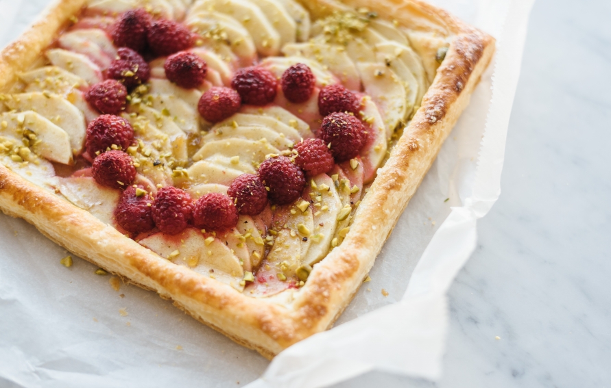 Easy Apple Raspberry Tart for Two