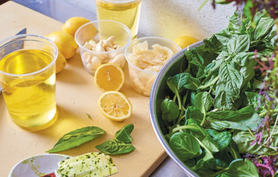 Basil and Spinach Pesto