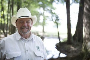 Will Harris, a fourth-generation cattleman and owner of White Oak Pastures in Bluffton, GA, is a recognized as a leader in humane animal husbandry and environmental sustainability. Photo courtesy of White Oak Pastures.