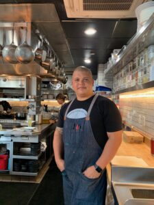Brad Wise in the Kitchen at Fort Oak. Photo by Maria Hesse
