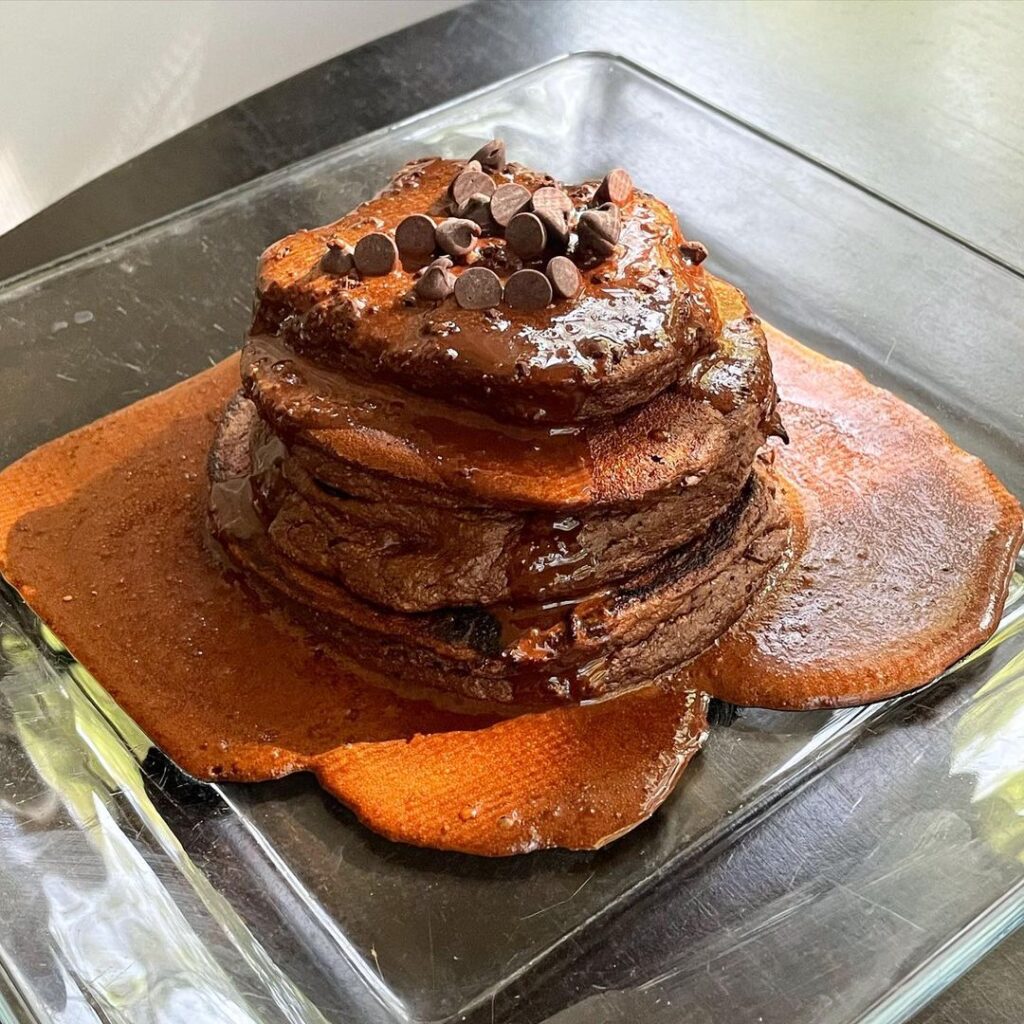 Chocolate Oatmeal Pancakes