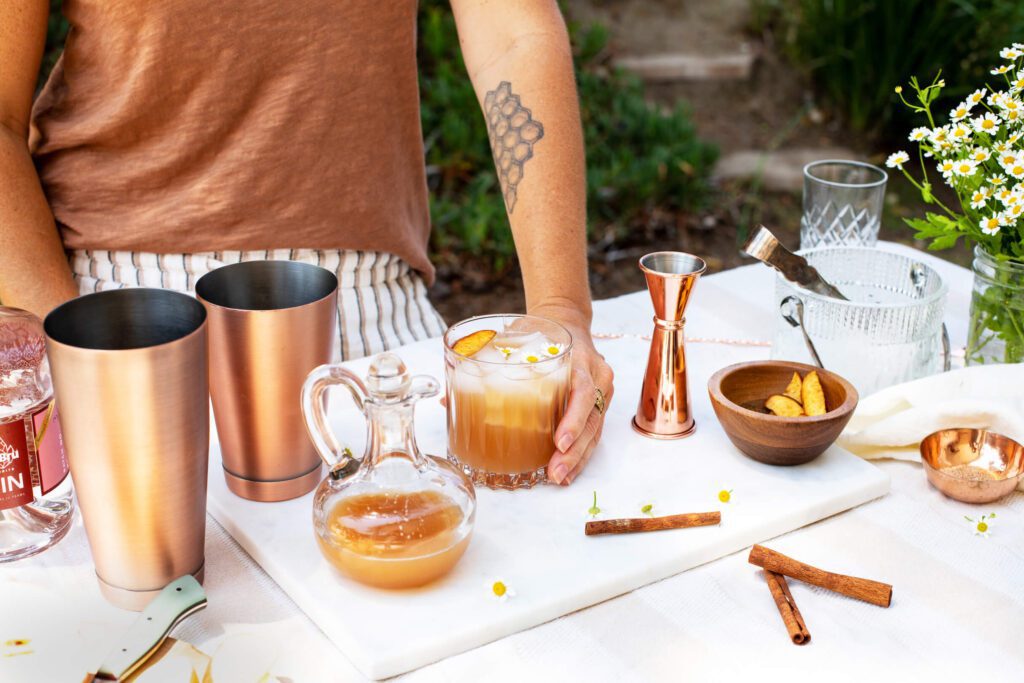 Spiced Pear Collins Cocktail Recipe