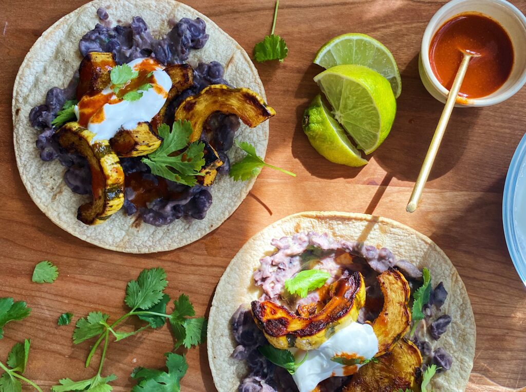 Delicata Squash Tostadas