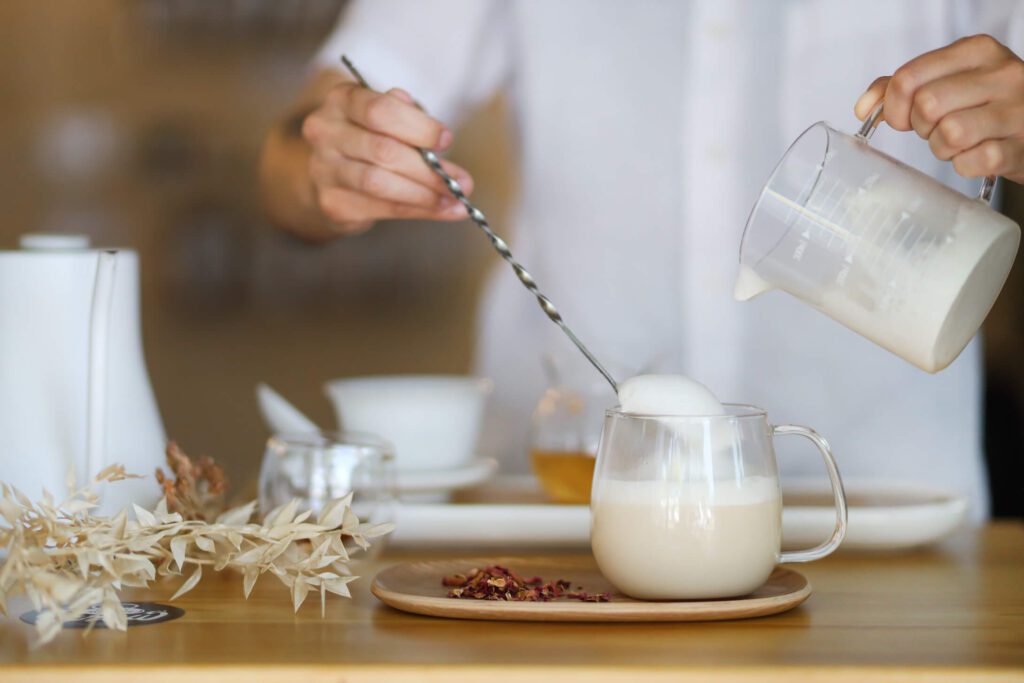 Honey Orchid Cloud Hot Tea Latte