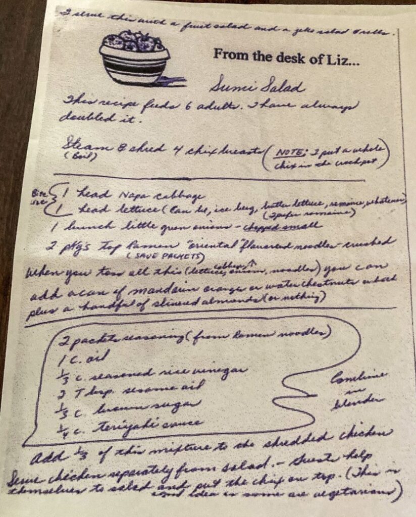 Sumi Salad with Buttermilk Cheese Biscuits Make for a Family Favorite Sunday Dinner