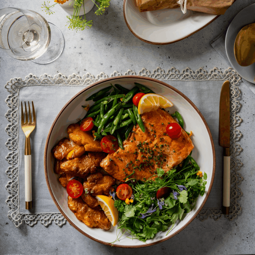 Salmon-Chanted Evening