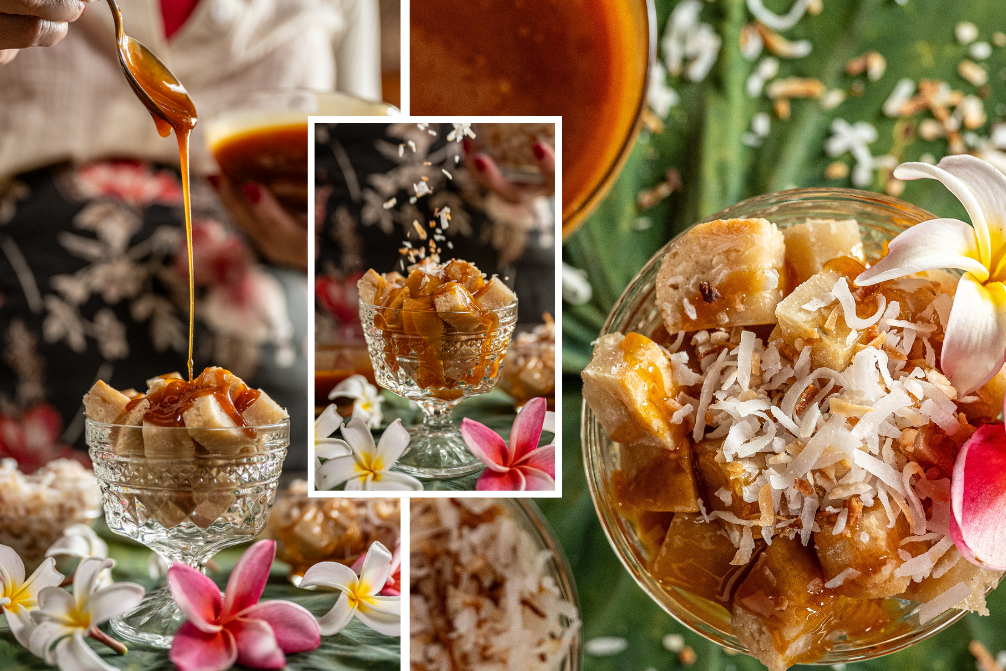 Fa’ausi (Samoan Coconut Bread with Coconut Caramel Sauce)