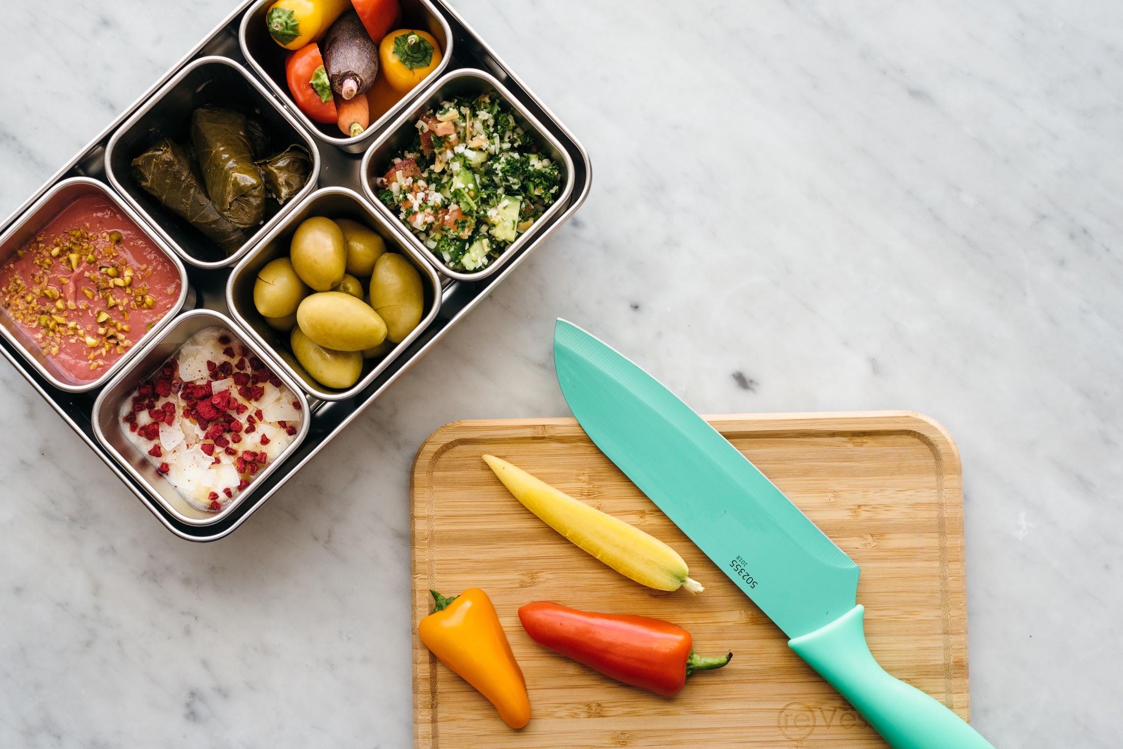 How to Make a Mediterranean Bento Lunch Box with reVessel